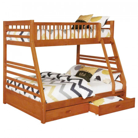 129 Oak : Giường 2 Tầng + Hộc Kéo - 1m / 1m4